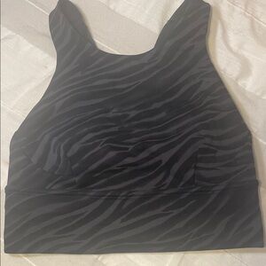Lululemon Black Zebra Print Top